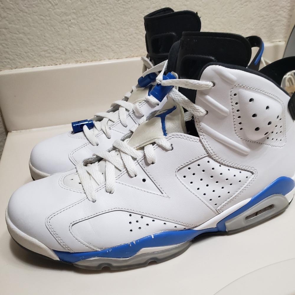 Nike air jordan 6 retro sport blue